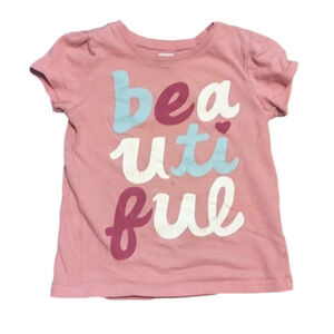OLD NAVY Pink Short Sleeve Tee 'beautiful'